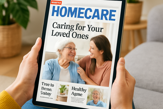 Access Free Ebooks and Magazines on Homecare illustration