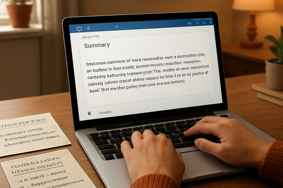 Write a Compelling and Authentic Summary illustration