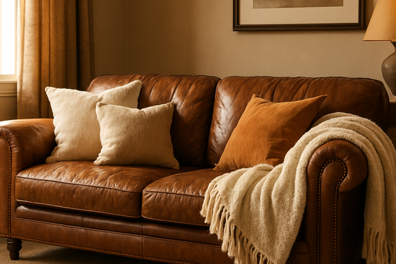 Leather Sofas that Age Beautifully illustration