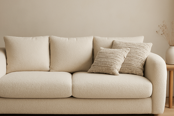 Neutral Toned Sofas with Texture Play illustration