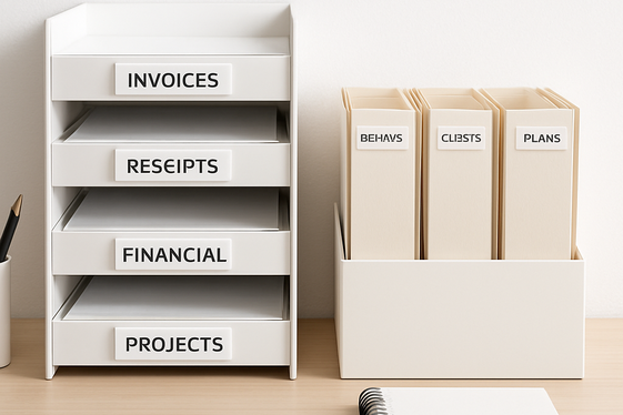 Create a Dedicated Paperwork System illustration