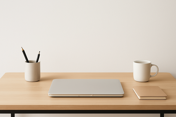Opt for a Functional Minimal Desk illustration