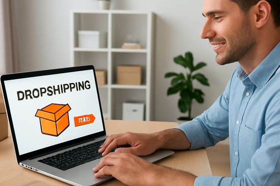 Start a Dropshipping Business with Home Essentials illustration