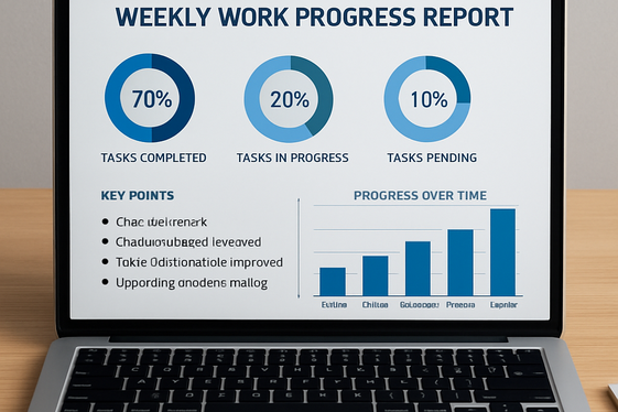 Tracking and Reporting Your Work Progress illustration
