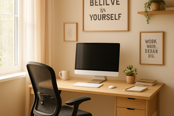 Creating a Dedicated Workspace at Home illustration