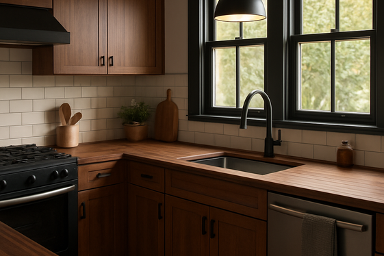 Dark Walnut Butcher Block for Warmth and Contrast illustration