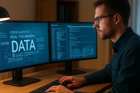 Digital Forensic Analyst from Home illustration