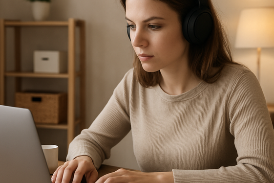 Remote Language Transcription Specialist illustration