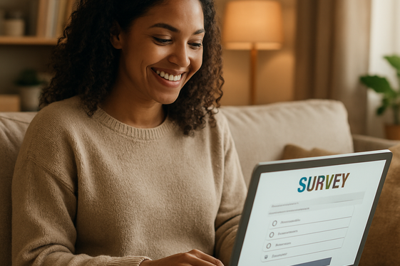 Get Paid for Taking Online Surveys illustration