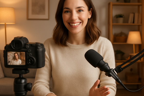 Earn Through YouTube or Podcasting illustration