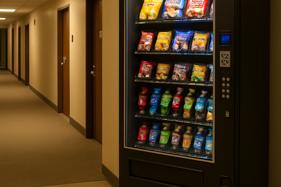 Buy and Rent Out Vending Machines illustration