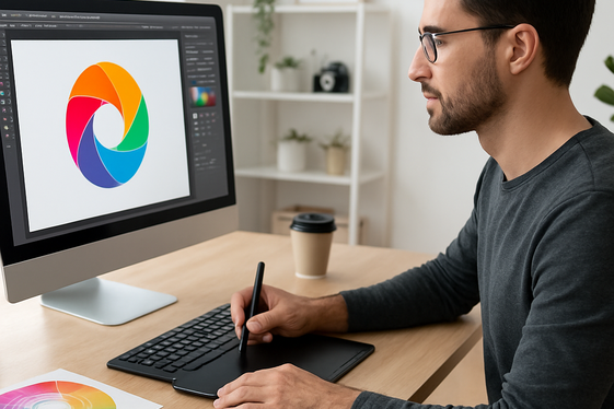 Graphic Design: Create Visual Magic from Home illustration