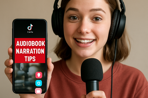 Using TikTok or Instagram to Promote Your Audiobook Skills illustration