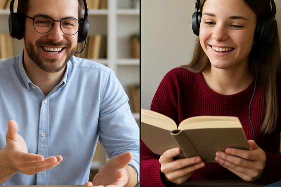 Teaching Audiobook Narration Online illustration