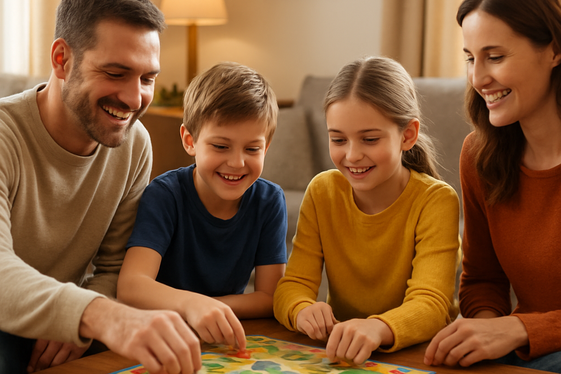 Family Activity and Fun at Home illustration