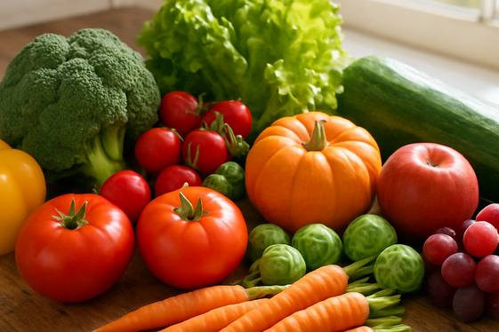 Healthy Cooking with Seasonal Ingredients illustration