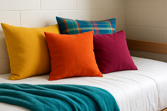 Add Color with Accent Pillows and Throws illustration