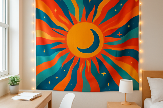 Hang a Statement Tapestry illustration