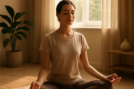 Practice Mindfulness and Relaxation Techniques illustration