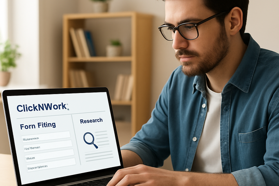ClickNWork: Legit Data Entry Opportunities illustration