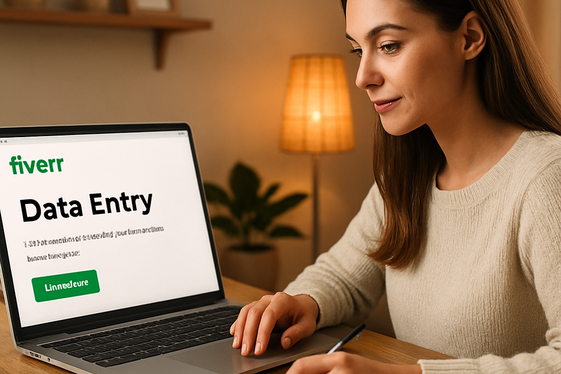 Fiverr: Offer Data Entry Services Your Way illustration