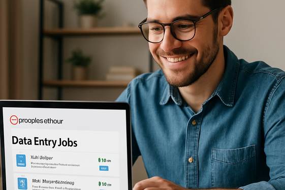 PeoplePerHour: Flexible Data Entry Gigs illustration