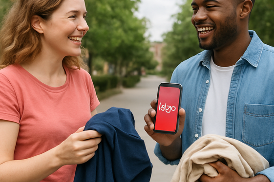 Letgo: Simple App for Quick Clothing Transactions illustration