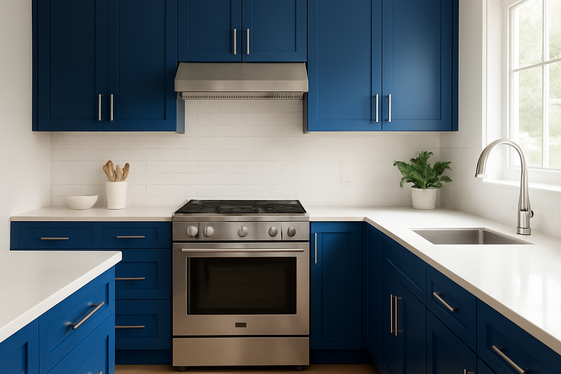 Integrating Bold Colored Cabinets for a Vibrant Look illustration