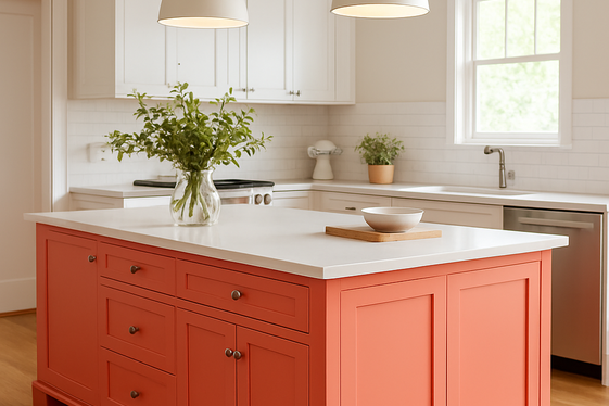 Brightening with Painted Kitchen Islands illustration