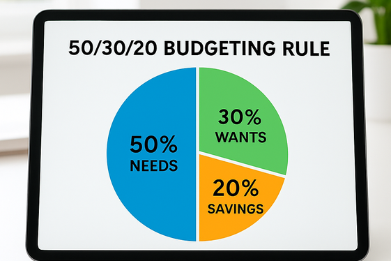 Use the 50/30/20 Budgeting Rule illustration