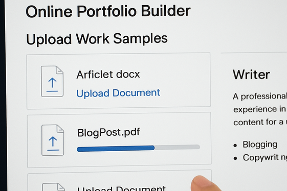 Use Online Portfolio Platforms illustration