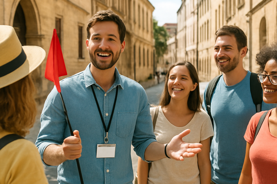 Tour Guide: Sharing Local History and Culture illustration
