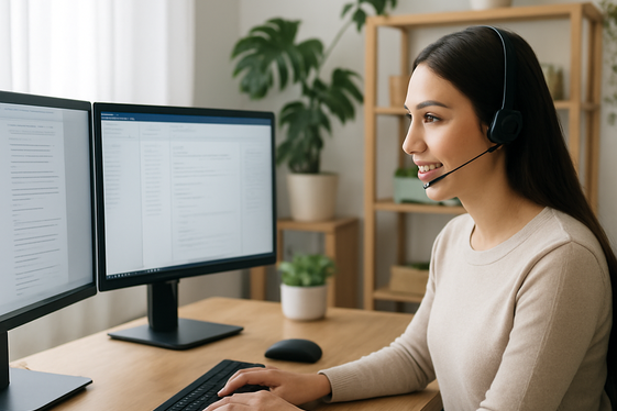 Virtual Assistant: Managing Remote Administrative Tasks illustration