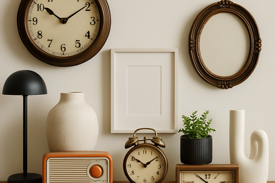 Mix Modern and Vintage Finds for Character illustration