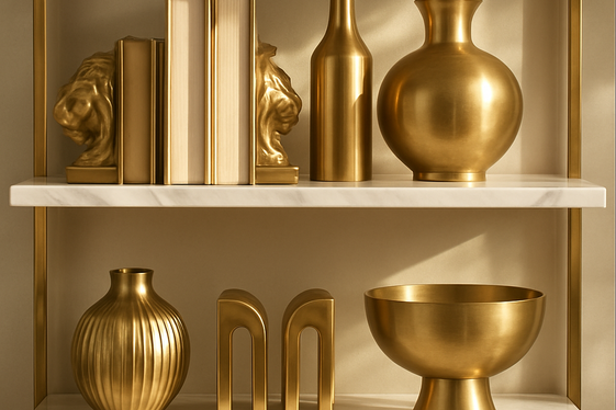 Add Metallic Accents for a Touch of Glam illustration