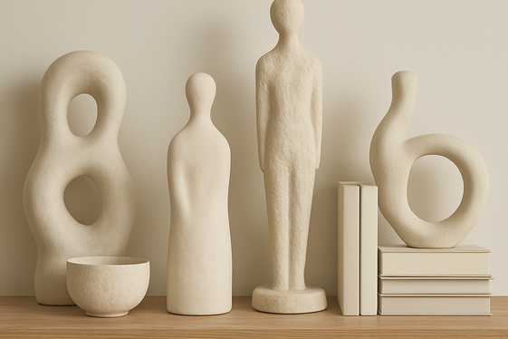 Incorporate Sculptural Pieces as Statement Items illustration