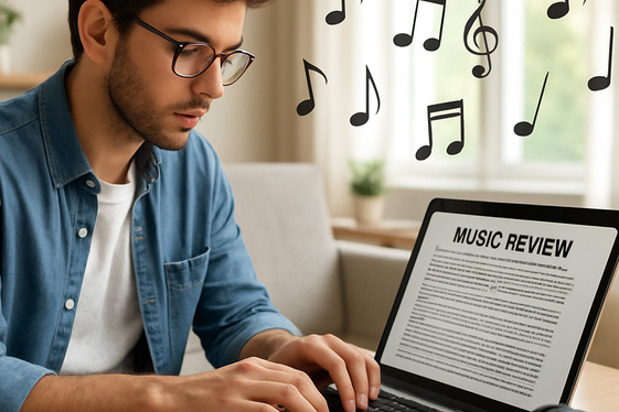 Become a Music Reviewer for Online Platforms illustration