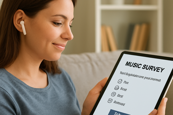 Participate in Live Music Surveys and Studies illustration