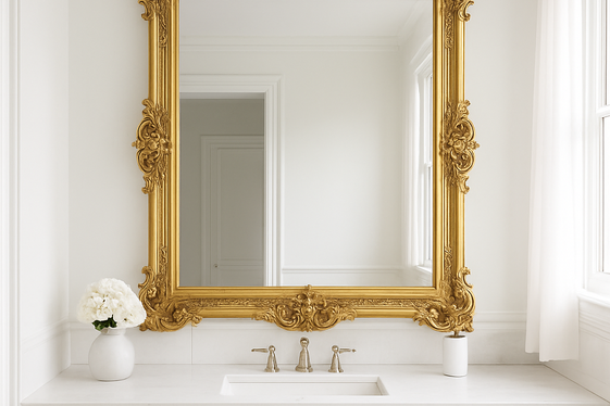 Add a Large Decorative Mirror for Instant Glam illustration