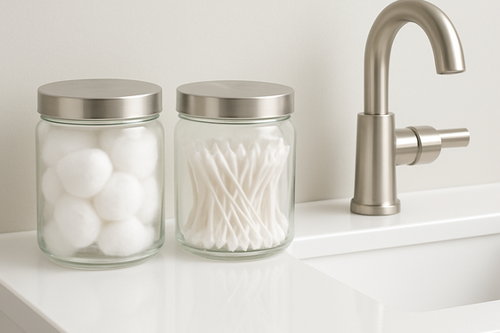 Include Chic Storage Jars for Cotton and Accessories illustration