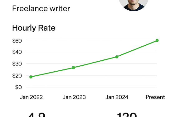Update Your Rates as You Gain Reputation illustration
