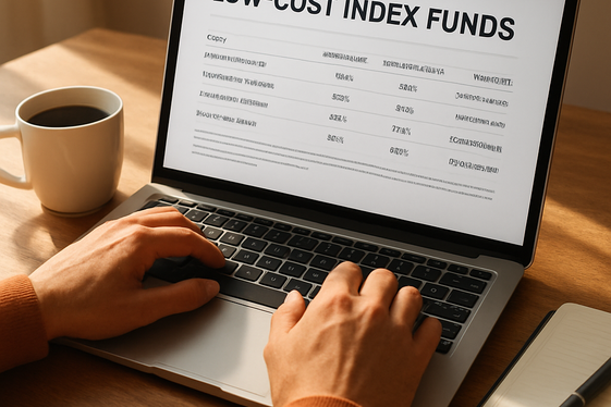 Invest in Low-Cost Index Funds and ETFs illustration
