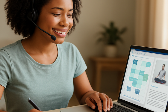 Health and Wellness Virtual Assistance illustration