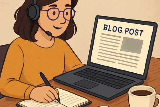 Content Creation and Blog Assistance illustration