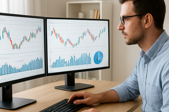 Online Research and Market Analysis illustration
