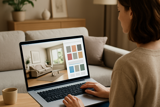 Create a Virtual Interior Design Service illustration