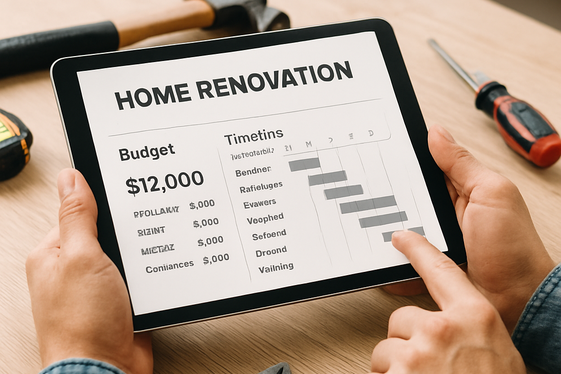 Build a Home Renovation Project Planner illustration