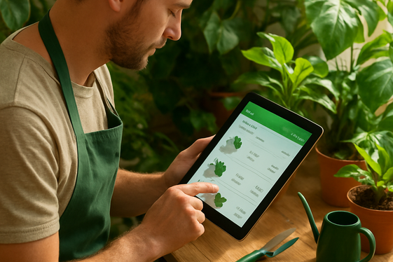Create a Gardening and Plant Care App illustration