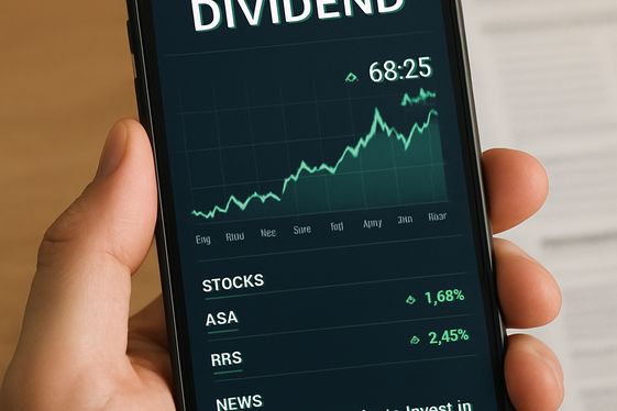 Invest in Dividend-Paying Stocks through Online Brokers illustration