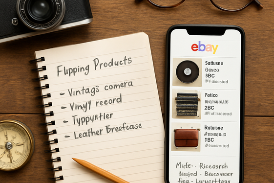 Flip Items via Online Marketplaces like eBay illustration